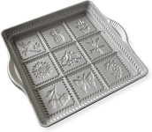 Shortbread Pan: Square-Floral