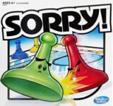 Sorry! Parker Brothers Slide Pursuit Game