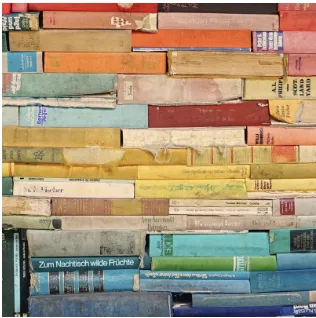 Stack of colorful books