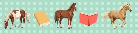 horse and books banner