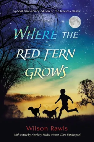 image of the book cover of "where the red fern grows."