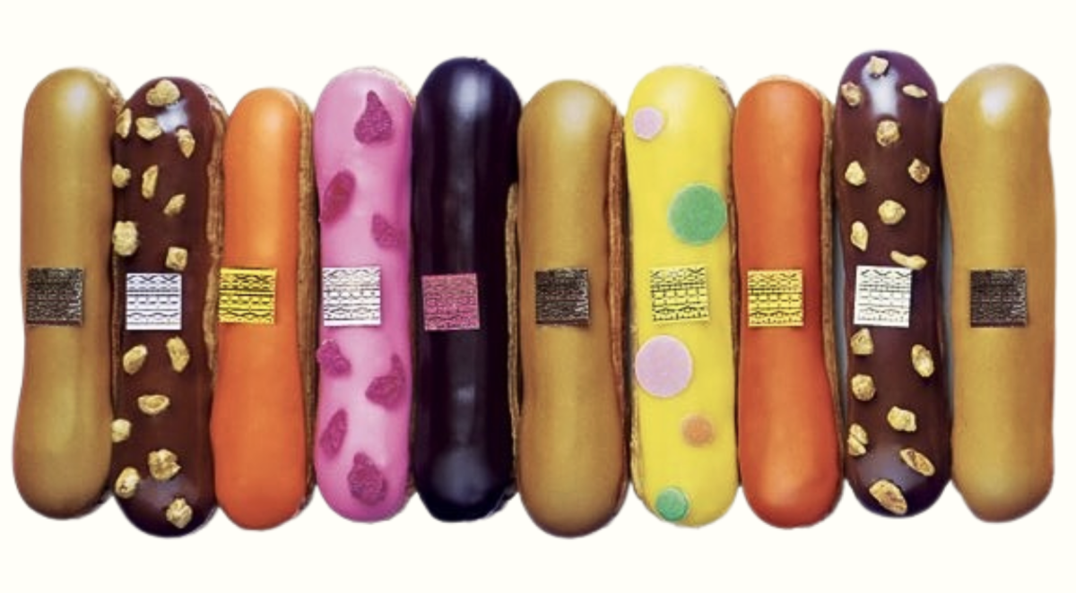 Colored eclairs