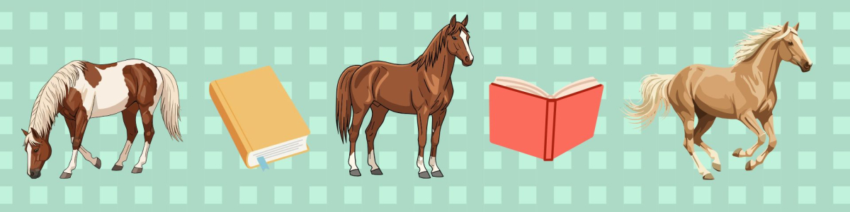 horse and books banner